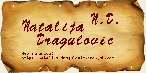 Natalija Dragulović vizit kartica